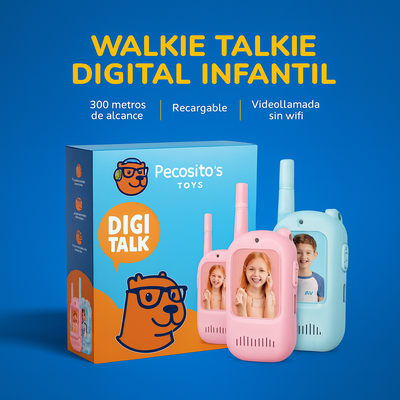Walkie Talkie Digital para niños- Digitalk (2 unidades)